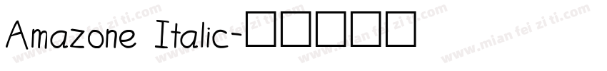Amazone Italic字体转换